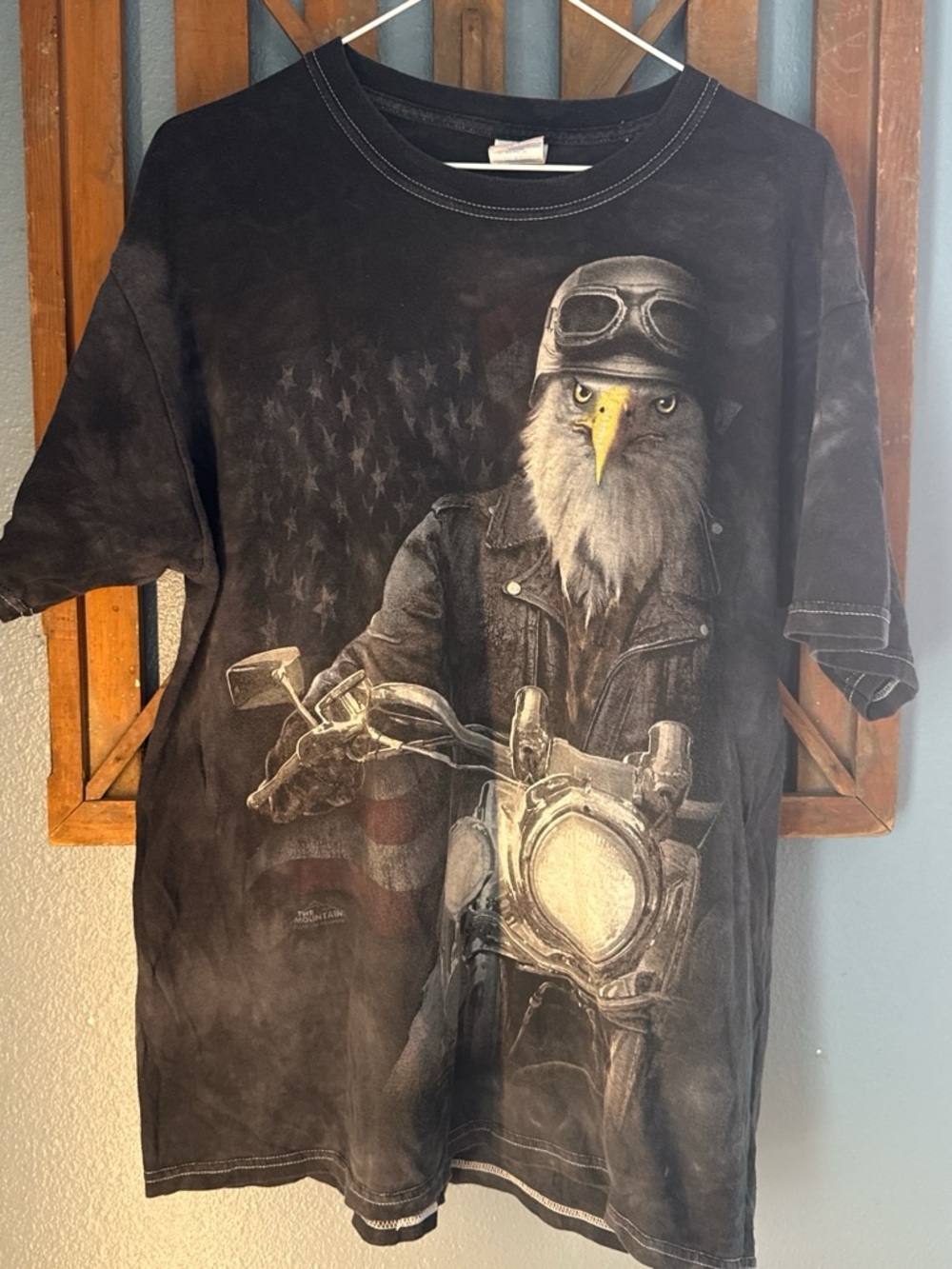 Gildan Black Eagle Biker Tee with Yellow Beak Accent